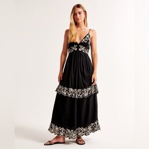 NWT Abercrombie & Fitch Tie-Back Maxi Dress Size XS